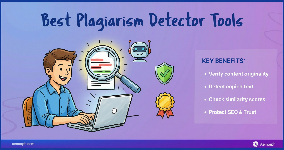 Plagiarism detection tools analysing text to verify originality, detect duplicates, and check similarity scores