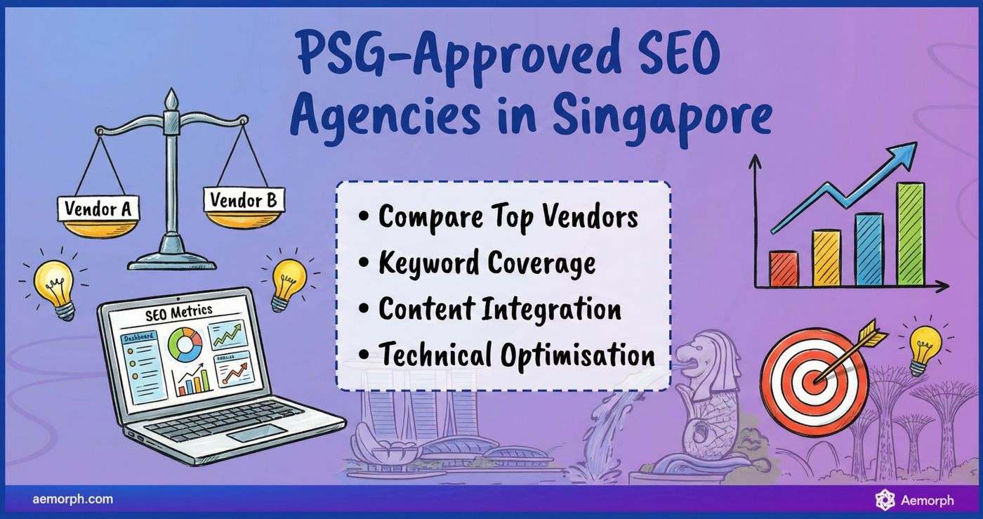 EDGE-approved SEO agencies in Singapore compared by vendor, keyword coverage, content and technical optimisation