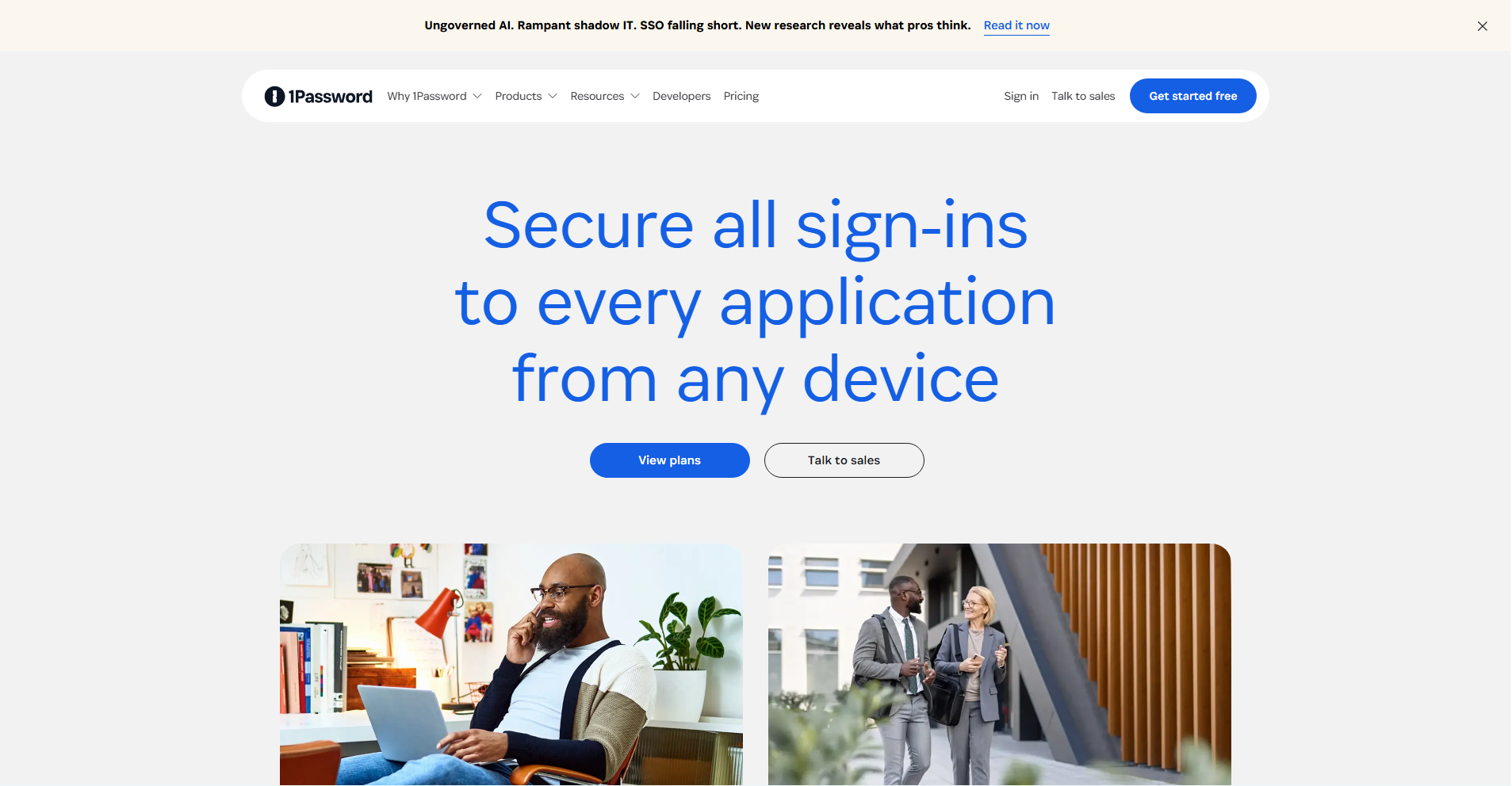 1Password Homepage