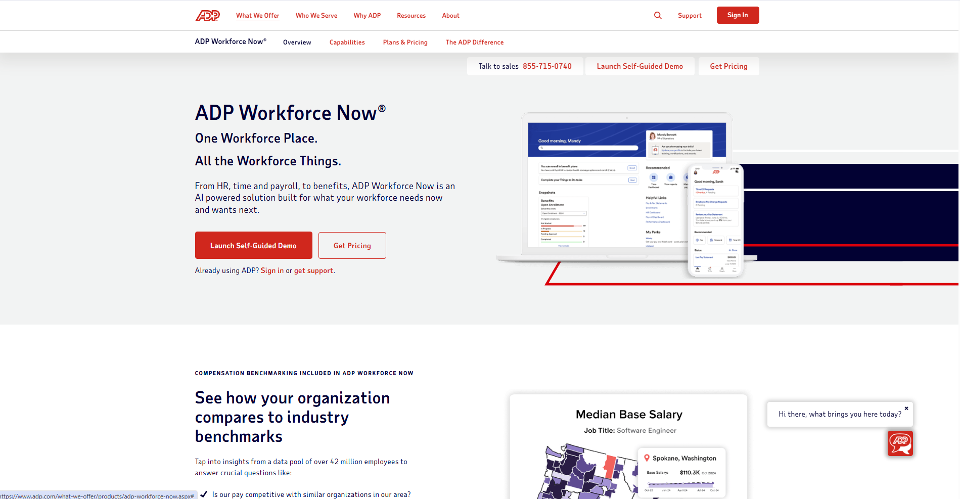 ADP Workforce Tool Homepage