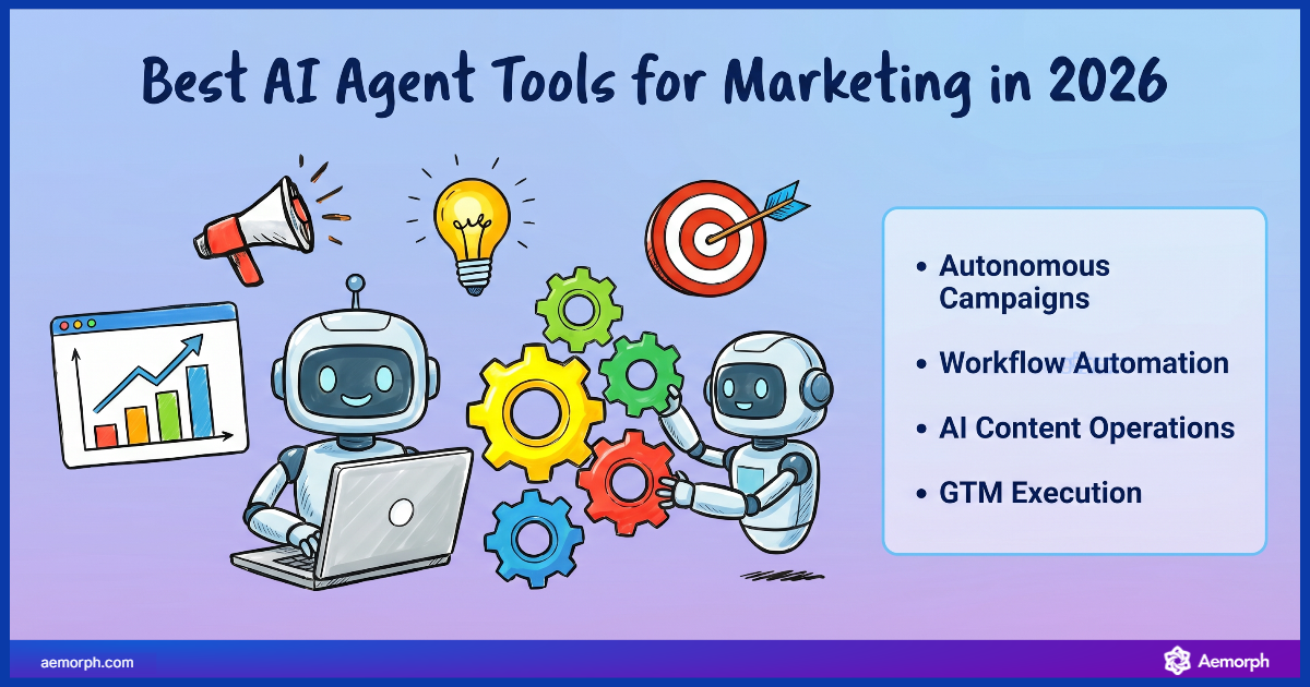 AI agent tools for Marketing for automation, content operation, GTM execution