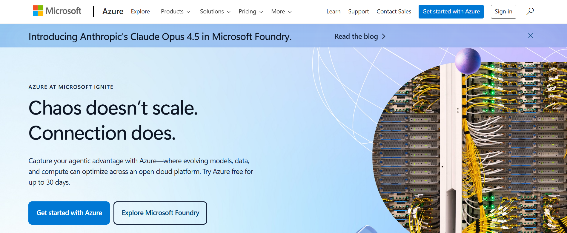 Azure Homepage