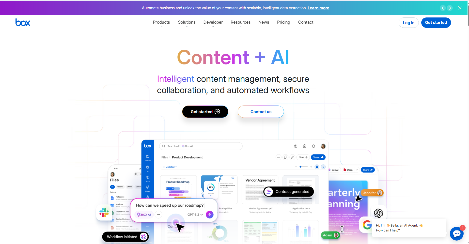 Box Business File Sharing Tools Homepage