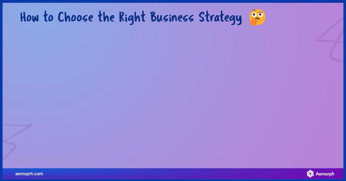 6 steps in choosing a business strategy: assess capabilities, market, customer, goals, risk, and apply frameworks like SWOT