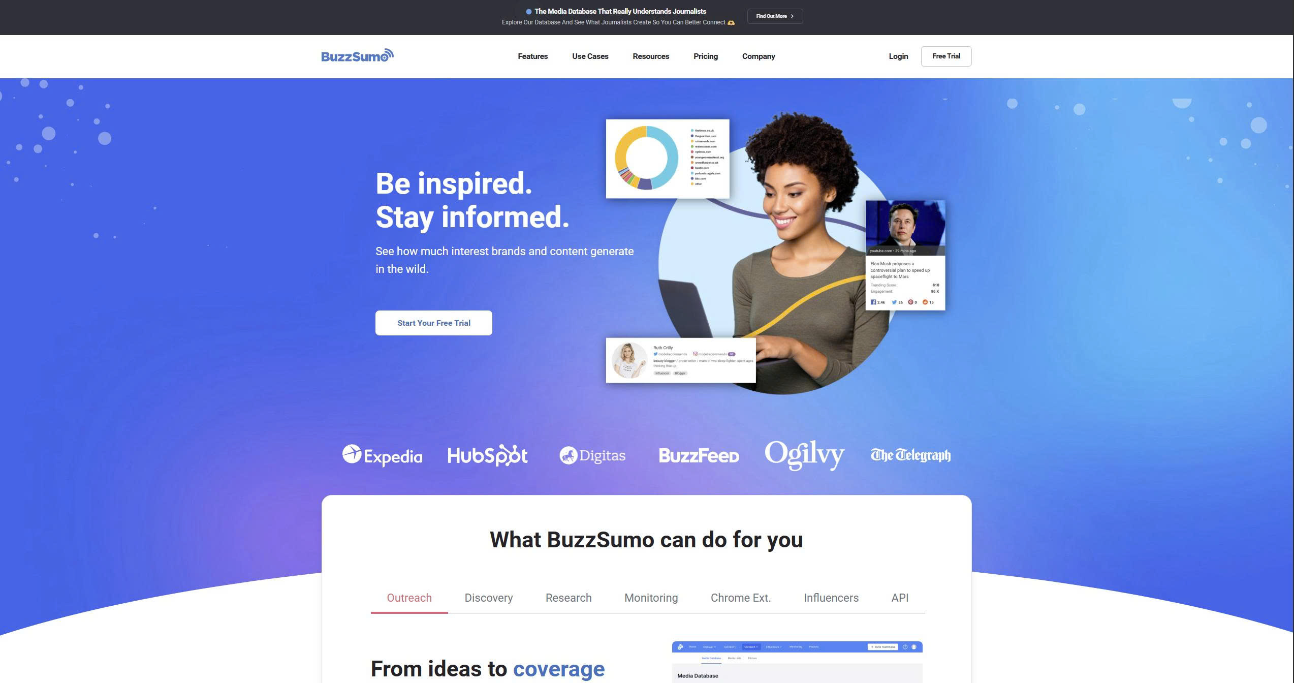 BuzzSumo Homepage