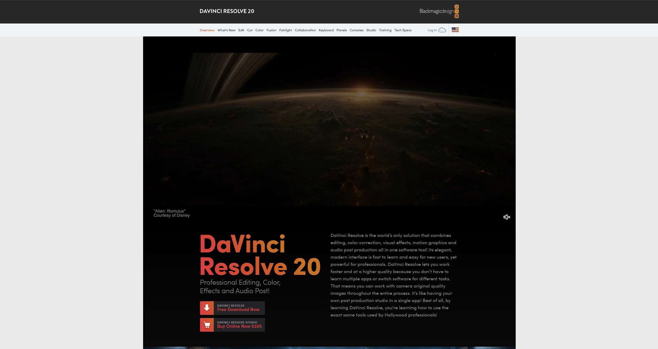 DaVinci Resolve Mobile Editing Tool Homepage
