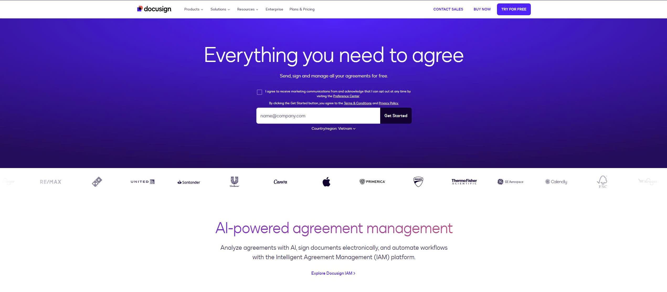 DocuSign - Industry standard for Document Signing Tool