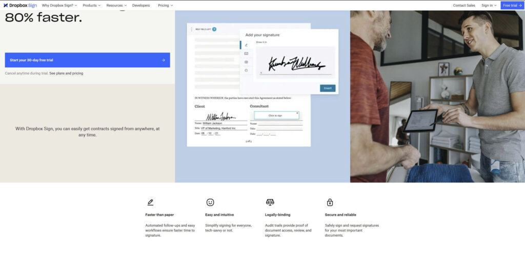 Dropbox Sign for cloud-native signing