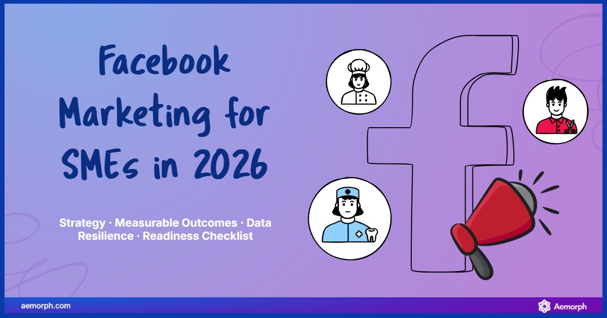 Visual highlights 2026 Facebook marketing for SMEs with focus on strategy, data, and measurable outcomes.