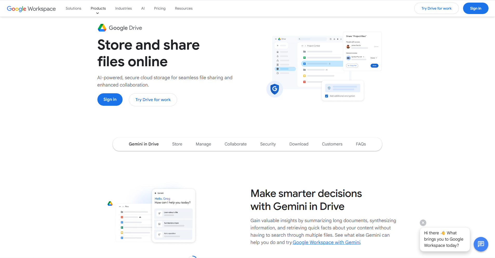 Google Workspace Homepage