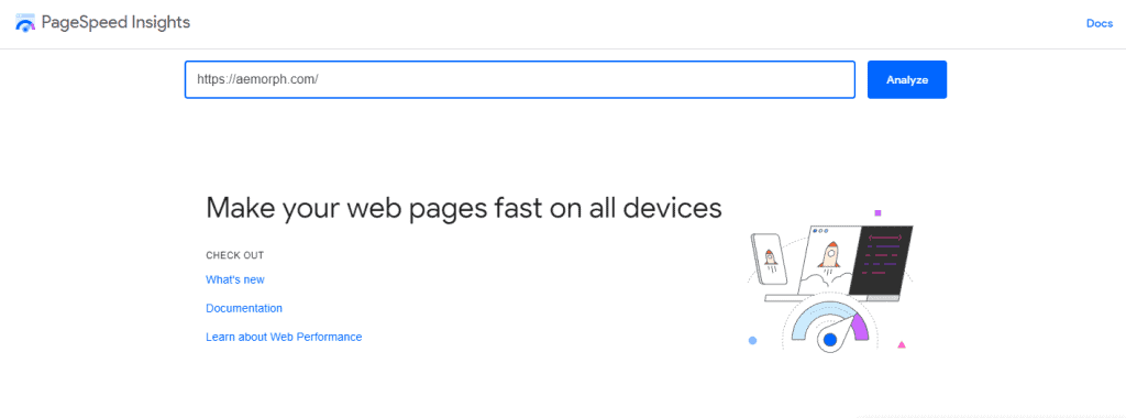 Google PageSpeed Insights Step 2