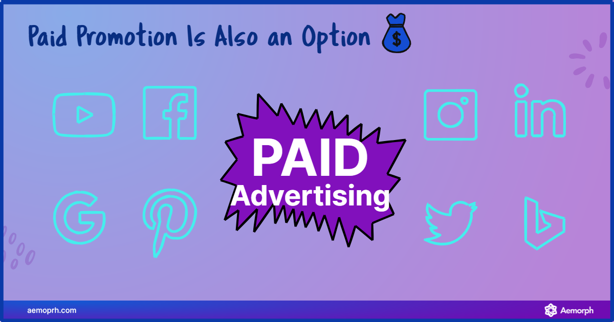 method of using paid advertising to boost content promotion.