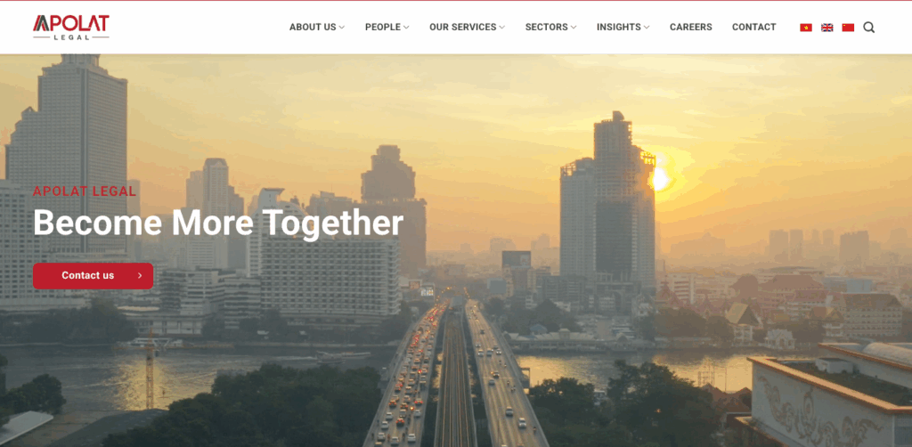 giao diện công ty luật apolat legal