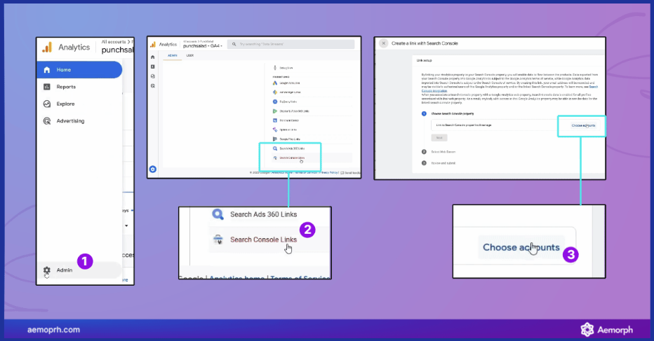 cách tích hợp google seach console với google analytics