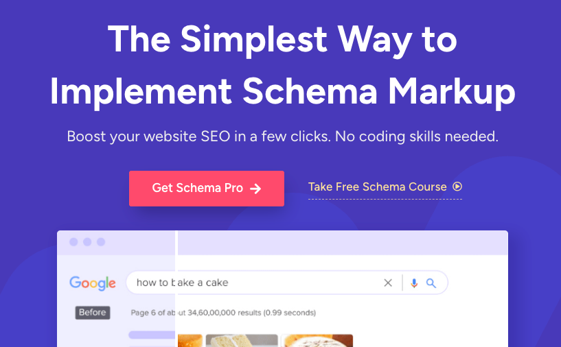 ảnh màn hình website của schema pro