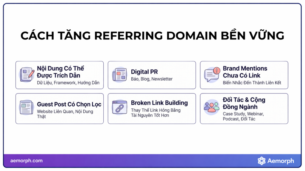 cách tăng referring domain bền vững