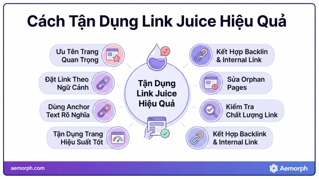 cách tận dụng link juice hiệu quả