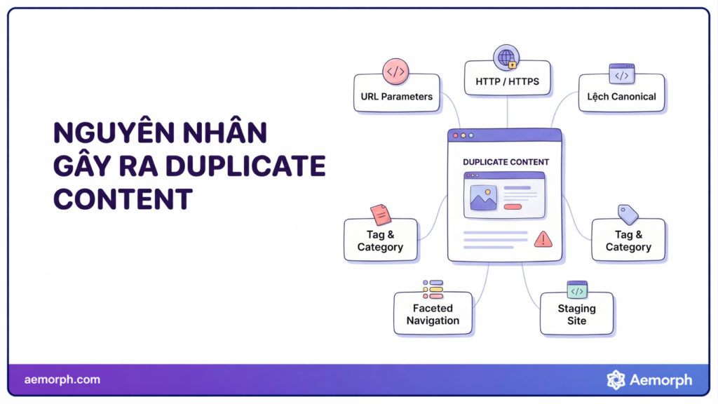 nguyên nhân gây ra duplicate content