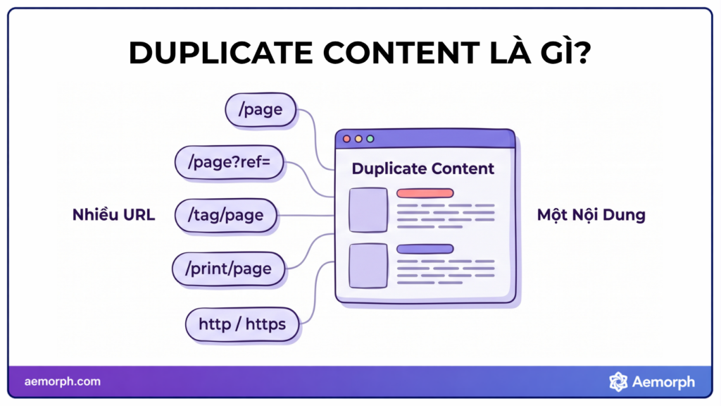 duplicate content là gì