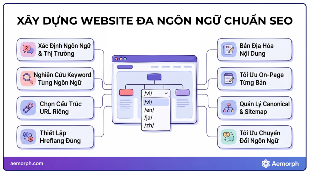 xây dựng website đa ngôn ngữ chuẩn seo