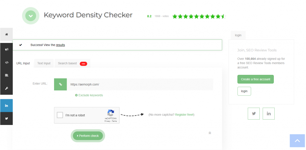 seo review tools density checker site