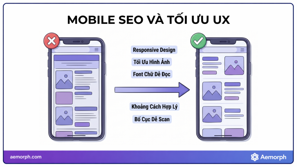tối ưu mobile SEO và trải nghiệm người dùng