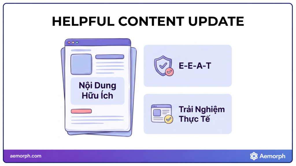 e-e-a-t, nội dung hữu ích và có trải nghiệm thực tế