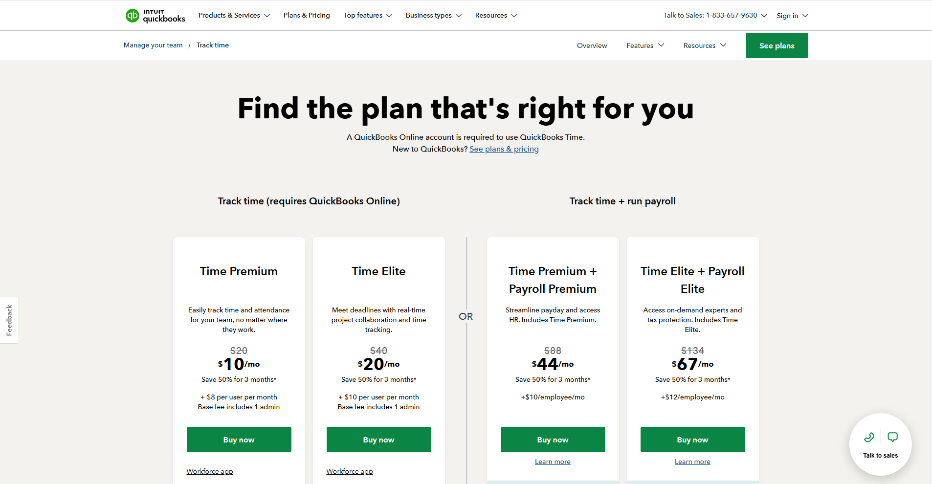 QuickBooks Pricing Plans For Teams and Businesses