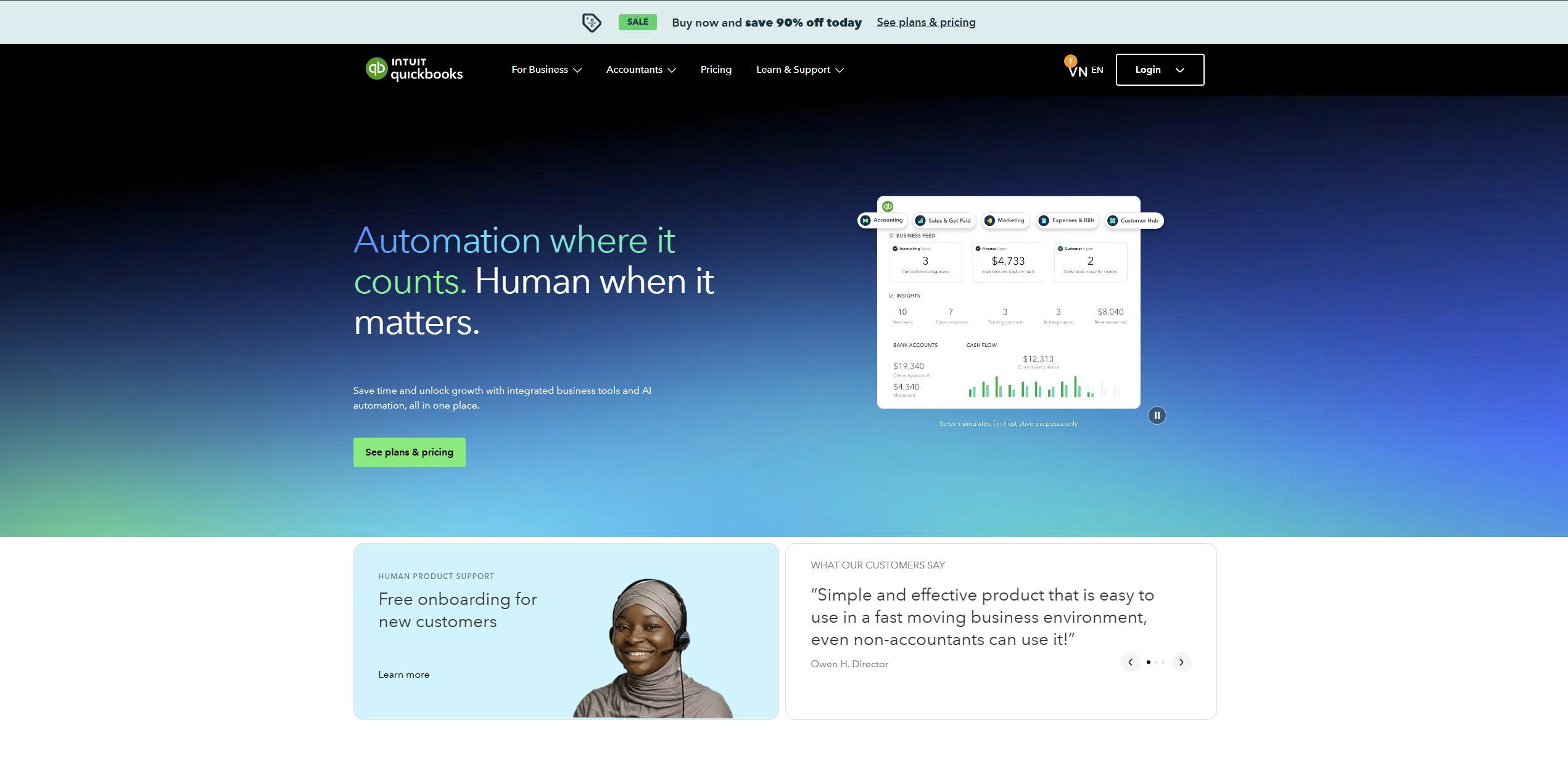 Quickbooks Payroll Management Homepage