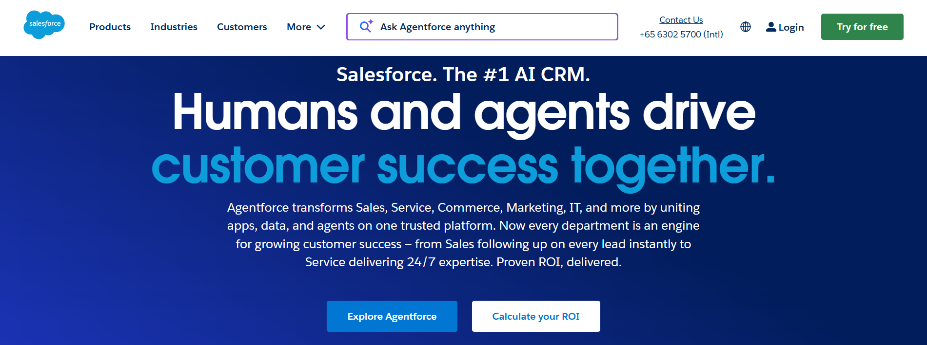 Salesforce webpage