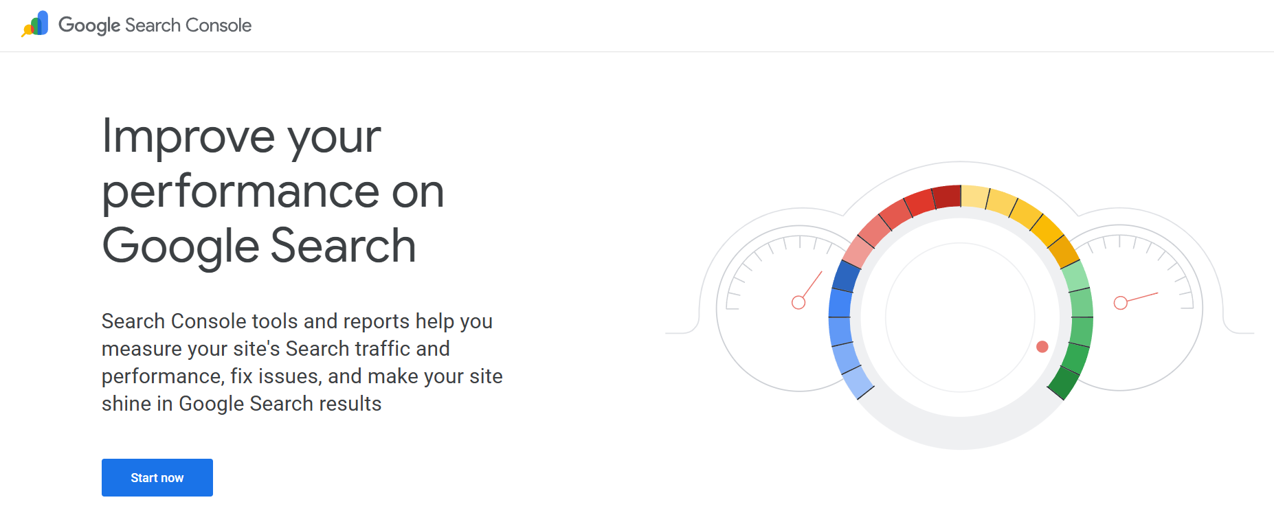Google search console webpage