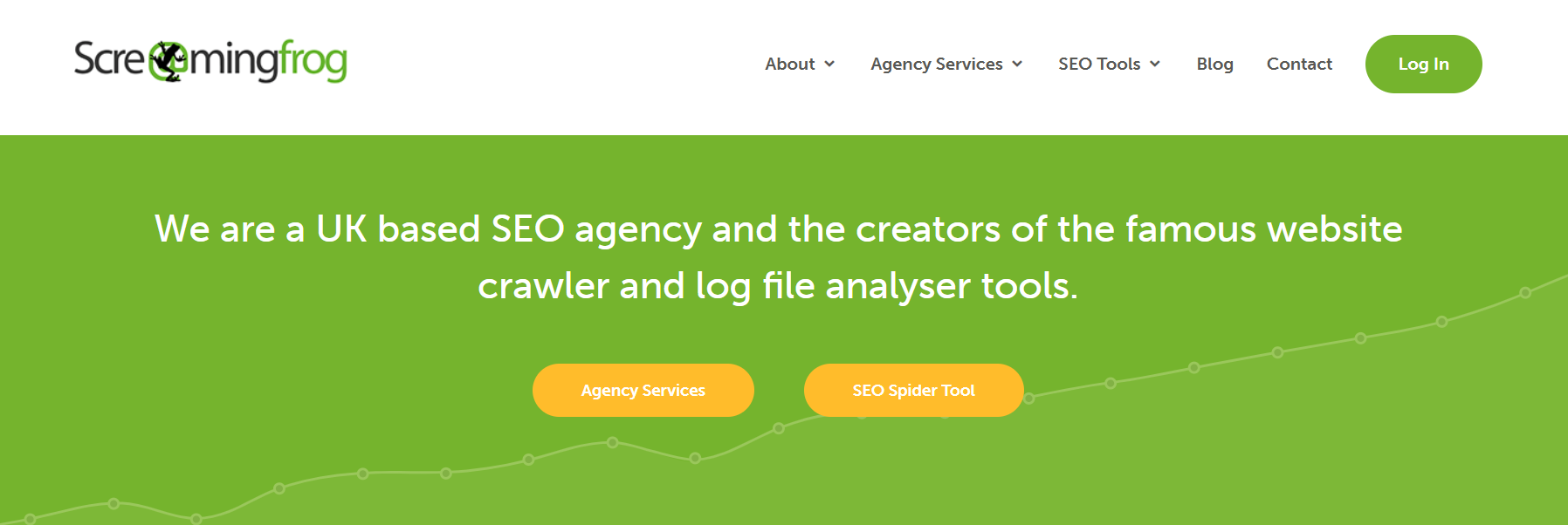 Screaming frog webpage