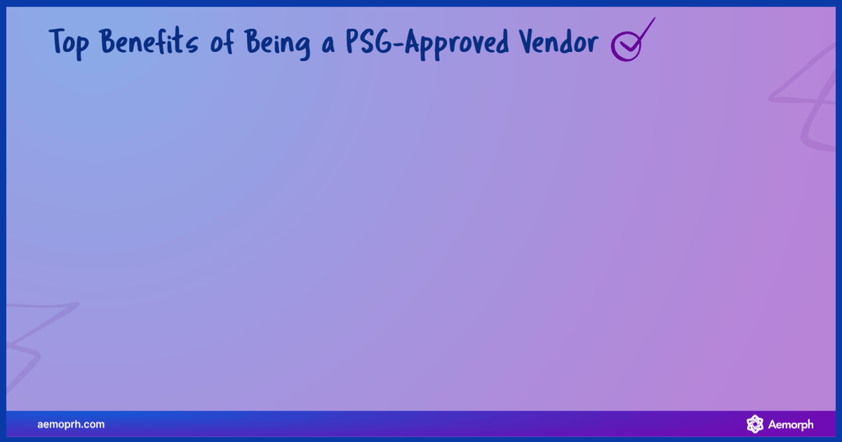 Benefits of becoming a PSG-approved vendor in Singapore, including funding access and credibility