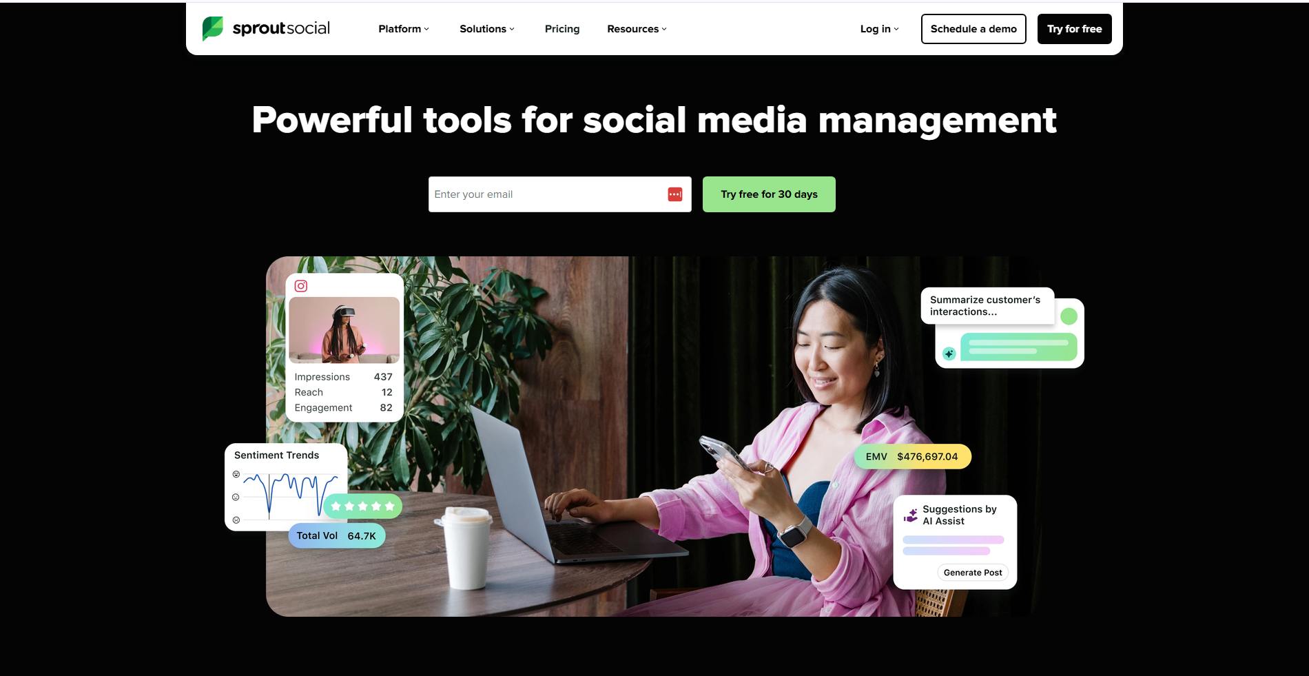 Sprout Social Tiktok Tool Homepage
