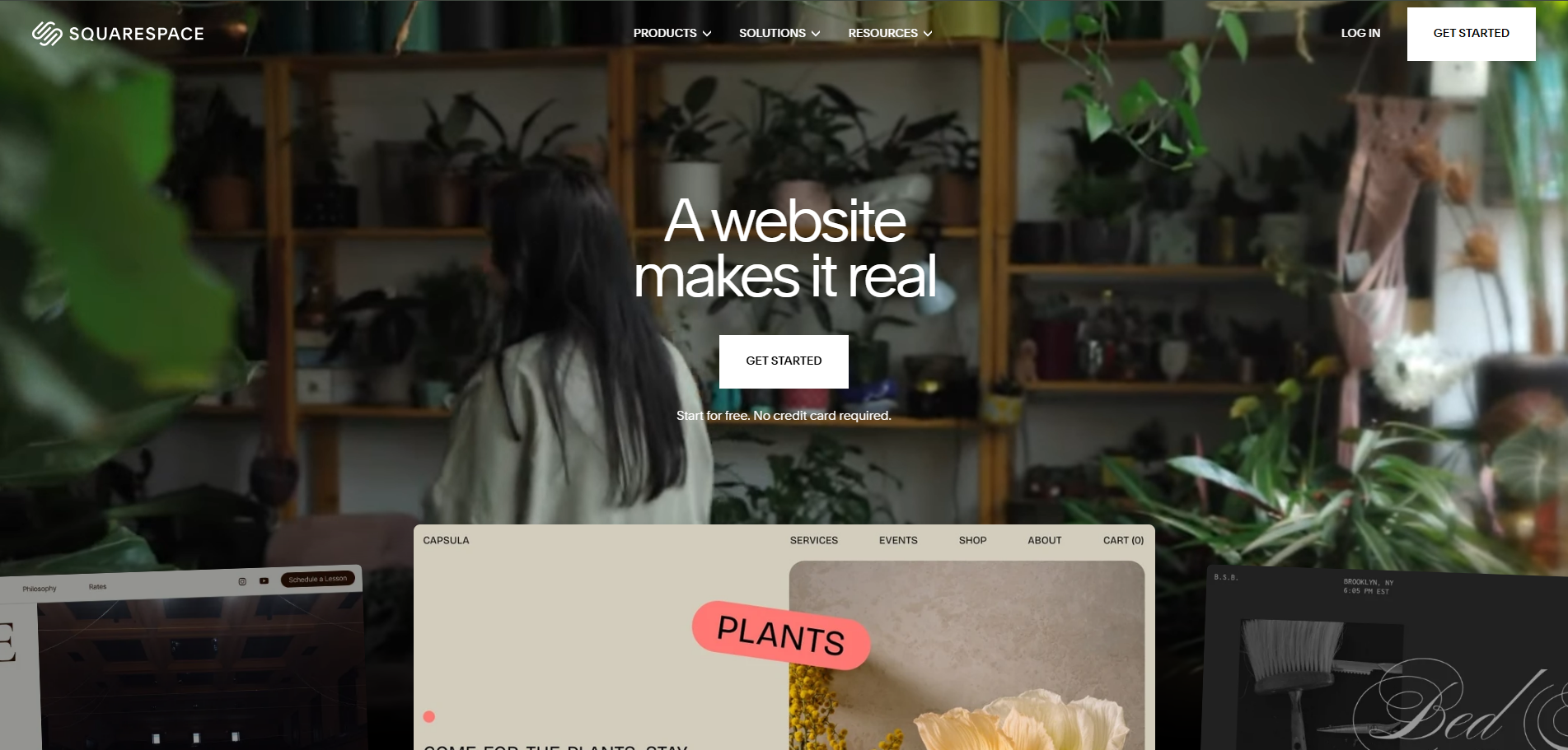 Squarespace Homepage