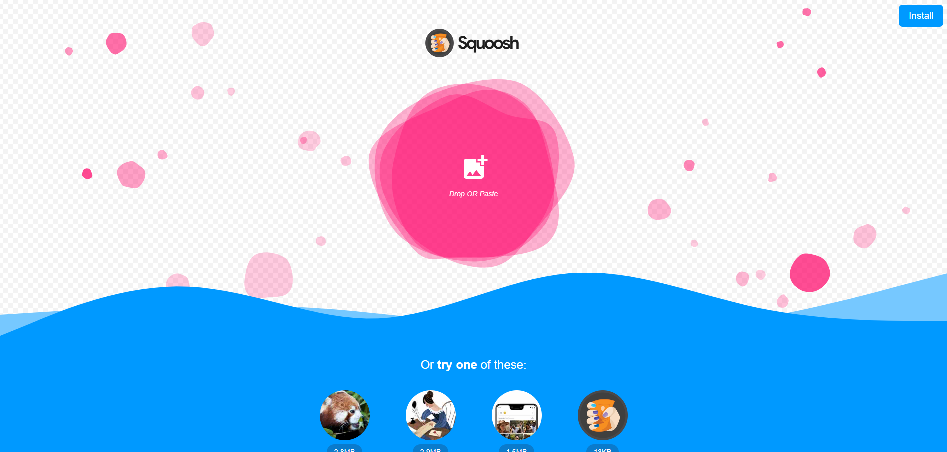 Squoosh Homepage