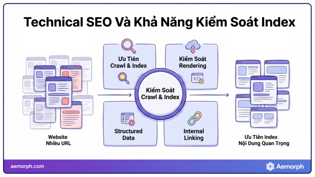 kiểm soát index thông qua các kỹ thuật SEO