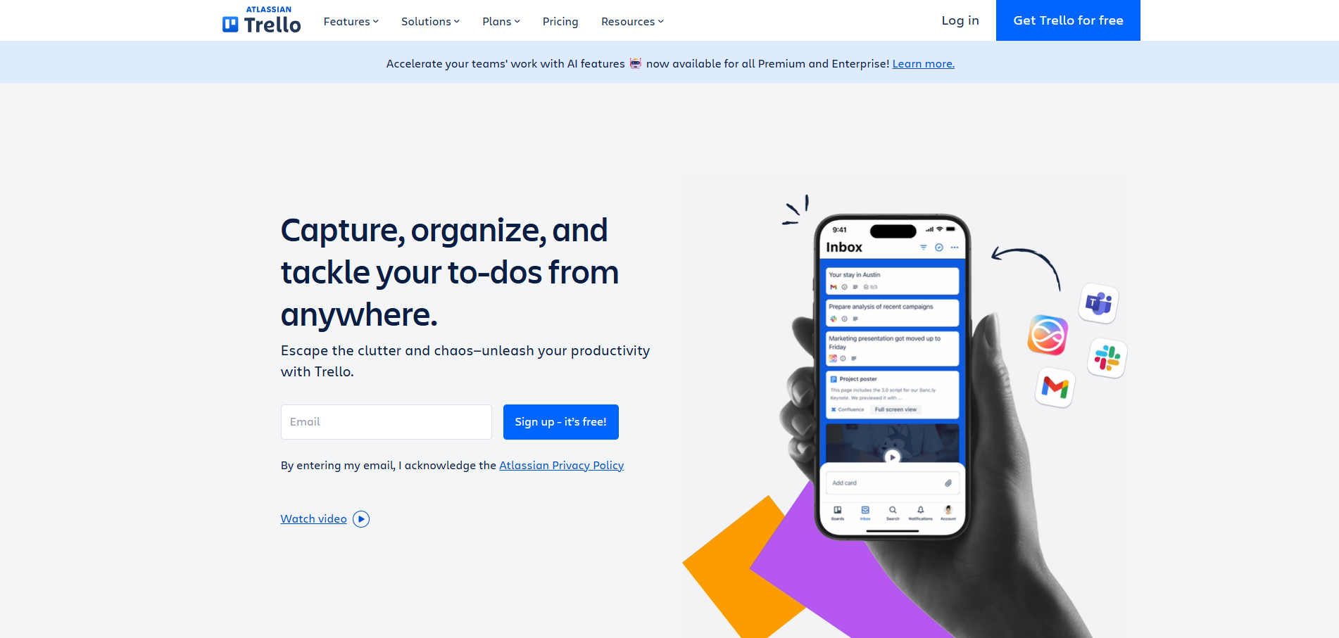 Trello Homepage